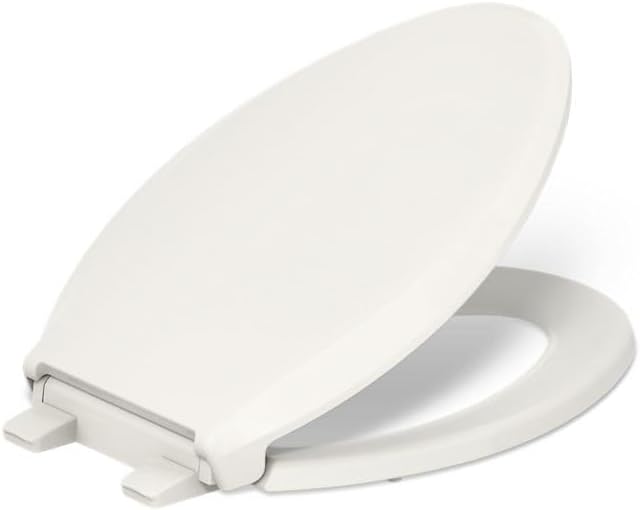 KOHLER CACHET® Nightlight Soft Close Toilet Seat Elongated, ReadyLatch®, Grip-Tight Hardware, Biscuit
