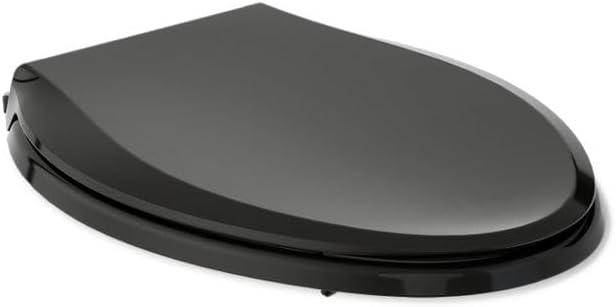 KOHLER CACHET® Nightlight Soft Close Toilet Seat Elongated, ReadyLatch®, Grip-Tight Hardware, Black