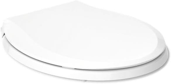 KOHLER K-35585 Cachet Recycled Plastic, Readylatch, Quiet-Close, Soft Close Round Toilet Seat