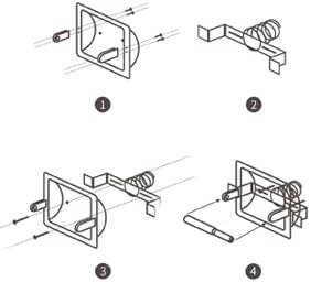 Recessed Toilet Paper Holder White - Bathroom Toilet Tissue Holder Wall Mount Recessed Toilet Paper Roll Holder Stainless Steel