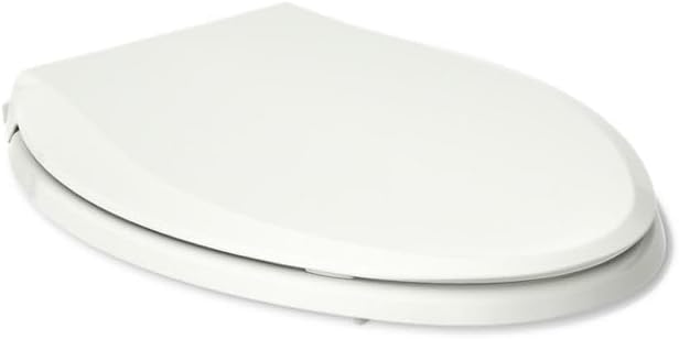 KOHLER 4636-RL-NY Cachet ReadyLatch Elongated Toilet Seat Slow Close, Soft Close Toilet Seat Quiet Lid, Contoured Grip-Tight Bumpers Installation Hardware, Apartment Essentials, Dune