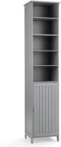 WATERJOY 72'' Tall Slim Bathroom Storage Cabinet with 3 Shelves & Door for Bathroom, Living Room