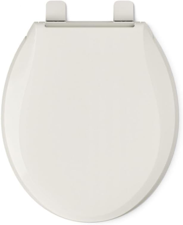 KOHLER 4639-RL-47 Cachet ReadyLatch Round Toilet Seat Soft Close, Almond