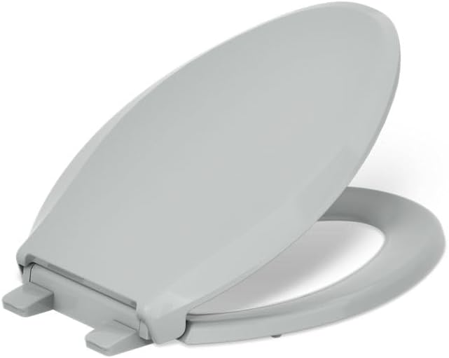 KOHLER CACHET® Nightlight Soft Close Toilet Seat Elongated, ReadyLatch®, Grip-Tight Hardware, Ice Grey