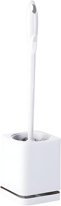 Toilet Brush and Holder Set, Durable Polypropylene with Ventilated Base and Ergonomic Handle for Effective Bathroom Cleaning and Storage