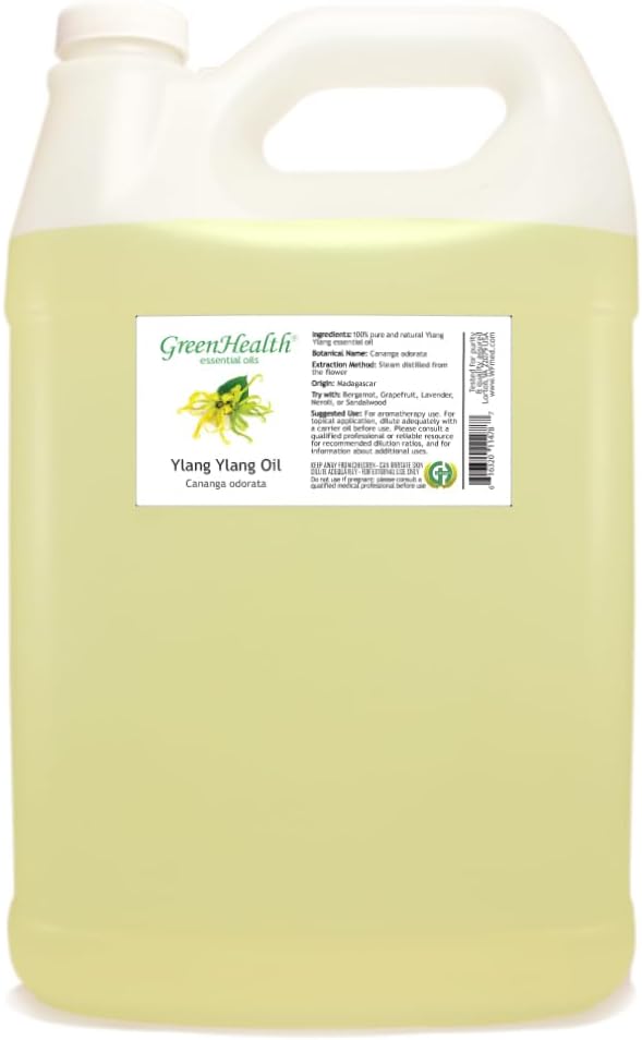 Ylang Ylang Essential Oil - 1 Gallon - Plastic Jug - 100% Pure & Uncut - GreenHealth