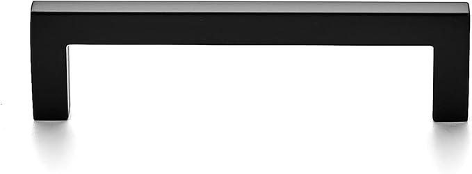 Ravinte Solid 3-3/4 Inch Center to Center Slim Square Bar Drawer Handles - Cabinet Hardware in Matte Black - Kitchen Handles and Pulls for Drawers and Cabinets