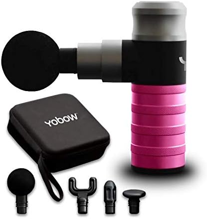 The Therapeutic Mini Massage Pistol with Portable Carrying Case, 4 Massage Speeds, 6 Colors | Fast USB Type C Charging | Massage Tool for Pain Relief | Stylish and Powerful Massage Gun