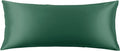 THXSILK 22 Momme Mulberry Silk Body Pillowcase for Hair and Skin Heath, Best Gift Choice, Grade 6A+ Silk Both Sides, Mulberry Silk Pillow Cover with Zipper, 1pc(Body Size 20"x54", Emerald Green)