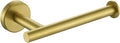JQK Gold Toilet Paper Holder, 5 Inch Tissue Paper Dispenser, 304 Stainless Steel Thick 0.8mm Wall Mount, Brushed Brass, TPH120-BG