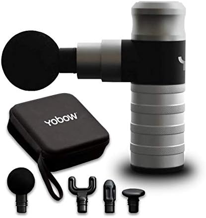 The Therapeutic Mini Massage Pistol with Portable Carrying Case, 4 Massage Speeds, 6 Colors | Fast USB Type C Charging | Massage Tool for Pain Relief | Stylish and Powerful Massage Gun