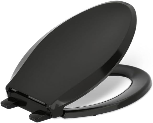 KOHLER CACHET® Nightlight Soft Close Toilet Seat Elongated, ReadyLatch®, Grip-Tight Hardware, Black