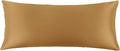 THXSILK Set of 2 Silk Pillowcase for Hair and Skin, 100% Mulberry Silk Bed Pillowcase 22 Momme, Hypoallergenic Soft Breathable Silk Pillow Case with Hidden Zipper, Body Size 20"x54", Metallic Gold