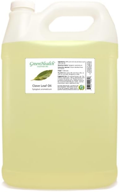Clove Leaf Essential Oil - 1 Gallon - Plastic Jug - 100% Pure & Uncut - GreenHealth