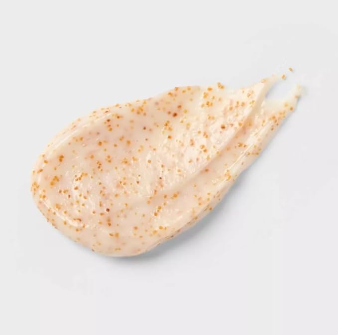 Goodfellow & Co Face Scrub with Lactic Acid & Apricot Oil 4 fl oz – Gentle Daily Face Exfoliator for Smooth Skin, Mint & Cedar Scent (Bundle of 2)