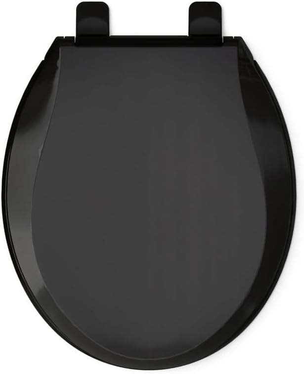 KOHLER 4639-RL-7 Cachet ReadyLatch Round Toilet Seat Soft Close, Black
