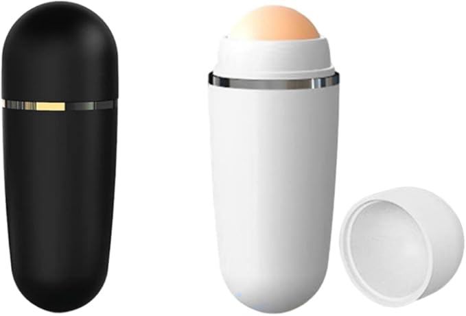 Volcanic Oil Absorbing Roller Face Oil Control Stick Facial Skin Care Tool Black control massage roller