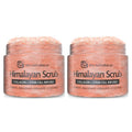 Himalayan Salt Scrub, Face, Foot, and Body Exfoliator with Collagen and Stem Cells Exfoliating Scrub for Toning, Cellulite, and Skin Care by M3 Naturals (Pack of 2)