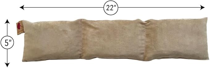 Neck Wrap Blue Denim Cherry Pit-Stone Pillow, Microwavable Hot/Cold Compress, Sustainable Moist Heat Pack, Shoulder Pain Relief, Washable, Spa Gift