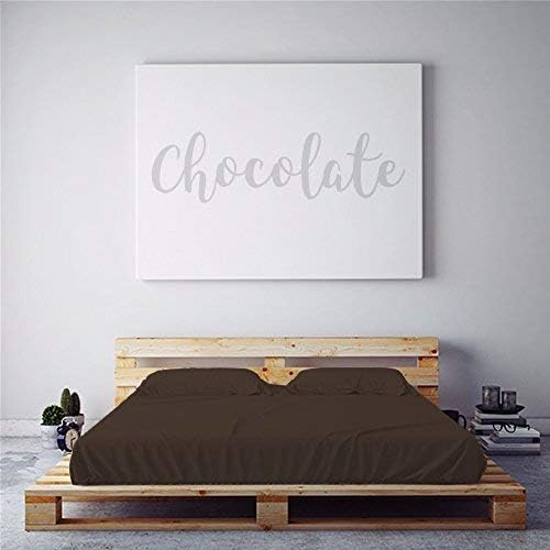 PeachSkinSheets Night Sweats: The Original 1500TC Soft King/Cali King Duvet Cover Set Chocolate