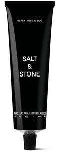 Salt & Stone Body Lotion for Women & Men | Hydrates, Nourishes & Softens Skin | Restores Dry Skin | Fast-Absorbing | Cruelty-Free & Vegan (100 ml) (Black Rose & Oud)
