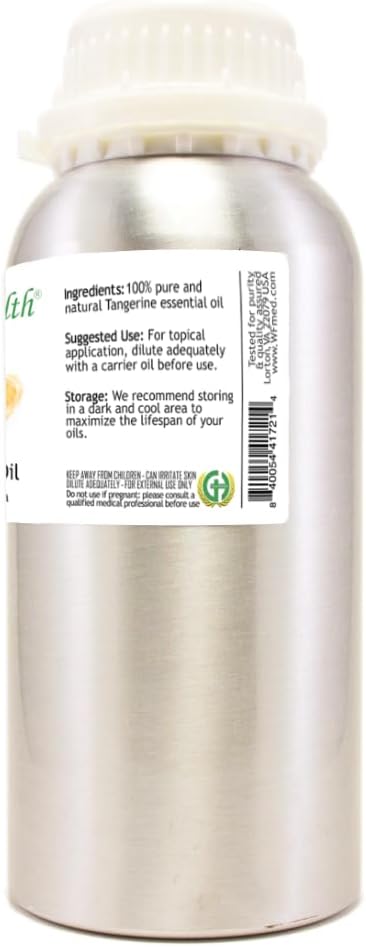 Tangerine Essential Oil - 16 fl oz - Aluminum Bottle - 100% Pure & Natural - GreenHealh