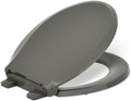 KOHLER 4639-RL-NY Cachet ReadyLatch Round Toilet Seat Soft Close, Thunder Grey