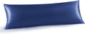 INFIIXSO Body Pillow Cover with Zipper, Luxury Mulberry Silk Body Pillow Case 20x54 Inches, Ultra Smooth and Soft Cooling Long Pillowcase, Gift for Women, Men(Navy)