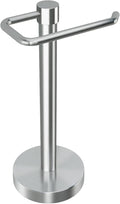 YUMORE Hand Towel Holder Stand Countertop Towel Rack Free Standing Towel Bar Hanger for Bathroom Kitchen (Brushed Nickel)