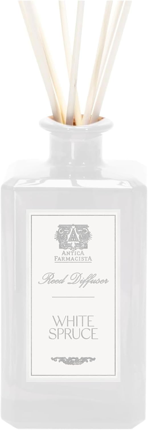 Antica Farmacista Home Ambiance Diffuser - Long-Lasting Reed Scent Diffuser - Luxury Room Freshener Gift - White Spruce, 10.8 fl oz