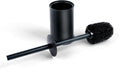 Toilet Bowl Brush and Holder Long Handle Toilet Brush for Bathroom Toilet Scrubbing Brush with Stainless Steel Base for Domestic Deep Cleaning Under Rims (Black 1)