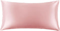 THXSILK 100% Mulberry Silk Pillowcase for Hair and Skin, 22 Momme Grade 6A+ Silk Dual-Sided, Pillow Case with Hidden Zipper, California King Size 20"x40", 1pc, Light Pink