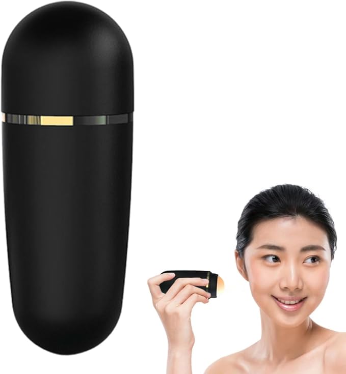 Volcanic Oil Absorbing Roller Face Oil Control Stick Facial Skin Care Tool Black control massage roller
