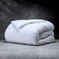 LUXOME ClimaSense Comforter w/ 37.5® Technology | Fluffy & Breathable | Thermal Regulating | Cotton Blend | Full/Queen - 90"x98"