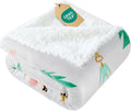 Christmas Sherpa Blanket Throw Size - Reversible Sherpa Fleece Blanket - Super Soft Double Sided Throw for Bed, Sofa, Couch - Thick, Warm, Cozy & Plush - Xmas Winter Bedding - Christmas Print, 50x60