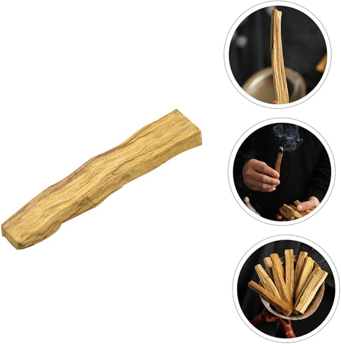 2Pcs Santo Wood Incense Sticks for Meditation and Smudging Natural Sacred Brazilian Smudge Sticks for Home Yoga Office and Ceremony Fragrance to Sleep and Negative Energy