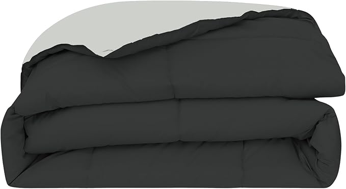 Modern Threads Down Alternative Reversible Comforter Black/Silver California King