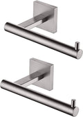 KOKOSIRI Toilet Paper Holder Tissue Paper Dispenser for Bathroom Toilet Roll Holder Brushed Nickel Stainless Steel, 2 Pack, B2005BR-2P