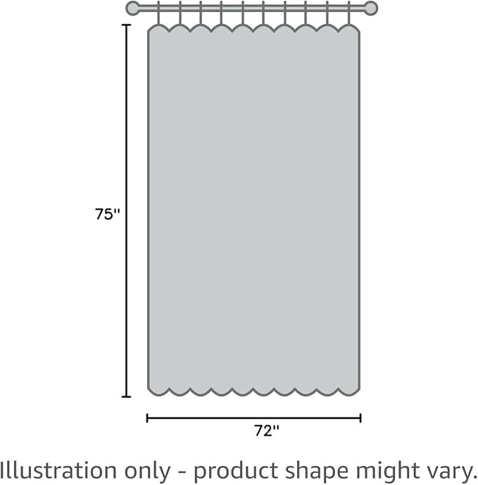 YellyHommy No Hook Shower Curtain with Snap in Liner Set Less Time Brown Waffle Shower Curtain for Bathroom 75" L x 72" W