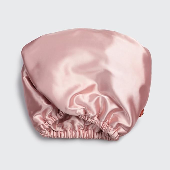Kitsch Satin Microfiber Hair Towel Wrap for Women - Super Absorbent, Quick Dry, Anti-Frizz - for Long and Short Hairs, Turbans for Women, Wet and Curly Hair Wrap - Blush
