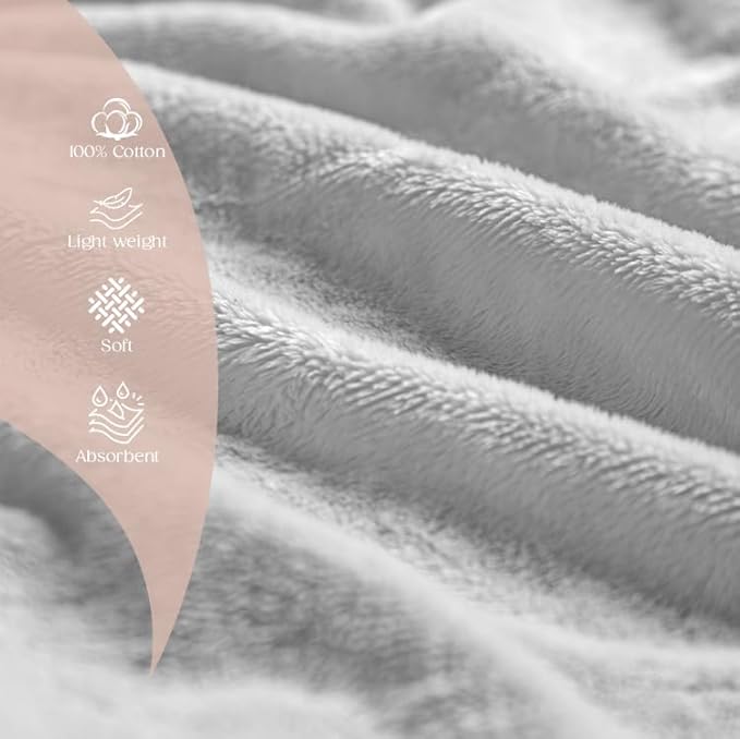 24 Pack White 22x44 Inch Cotton Bath Towels - Lightweight, Quick Drying, Commercial Grade