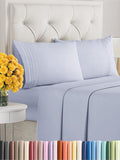 King Size 4 Piece Sheet Set - Extra Soft, Breathable & Cooling Sheets - Hotel Luxury Bed Sheets for Women & Men - Deep Pockets, Easy-Fit & Wrinkle-Free Sheets - Light Dusty Purple Oeko-Tex Bed Sheets