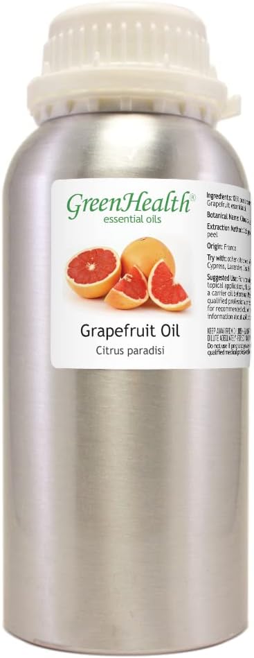 Grapefruit Essential Oil - 16 fl oz - Aluminum Bottle - 100% Essential Oil - GreenHealth
