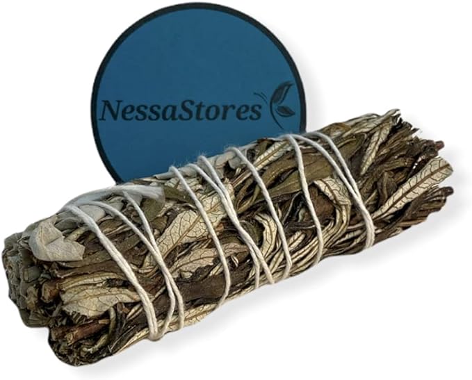 NESSASTORES - White Sage + Yerba Santa Smudge Stick Incense 4" Bundle #JC-152 (16 pcs)