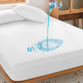 Cal King Waterproof Mattress Protector Deep Pocket Mattress Cover, Soft Breathable Mattress Pad, Fitted Noiseless Waterproof Bed Cover Stretch to 25"