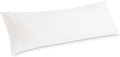 Bedsure Body Pillow Case Cover - Ivory Brushed Microfiber Long Pillow Cases, Ultra Soft and Cozy Body Pillowcase with Envelope Closure, Wrinkle, Fade and Stain Resistant, 1 Pack, 20x54 Inches