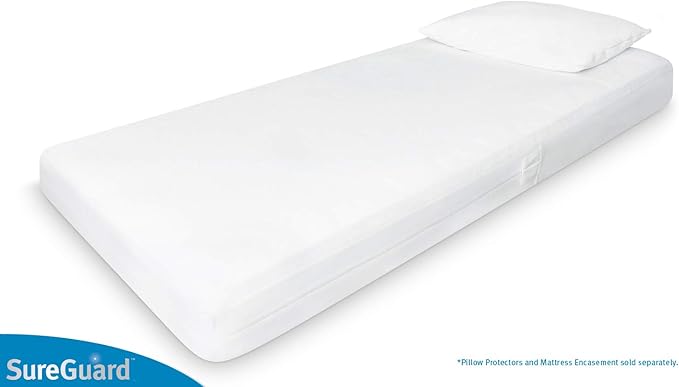 Crib Size SureGuard Mattress Encasement - 100% Waterproof, Bed Bug Proof, Hypoallergenic - Premium Zippered Six-Sided Cover