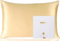 ZIMASILK 100% Pure Mulberry Silk Pillowcase for Hair and Skin Health,Soft and Smooth,Both Sides Premium Grade 6A Silk,600 Thread Count,with Hidden Zipper,1pc(Toddler 13''x18'',Champagne)