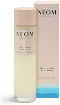 NEOM Real Luxury Bath Foam, 6.76 fl oz | Lavender, Jasmine & Rosewood | Coconut & Almond Oil| 100% Natural Fragrance | Essential Oil | Scent to De-Stress| Vegan & Cruelty Free