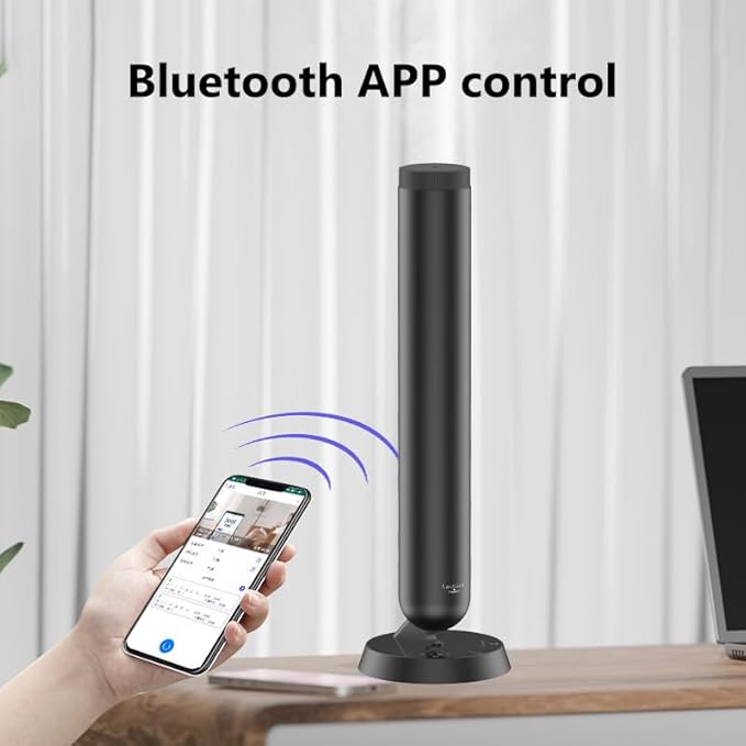 Lantixin Waterless Essential Oil Diffuser – Nano Atomization Technology Plug in Diffuser for Large Room – Ultra Quiet Oil Diffusers for Homes, Offices, Hotels, Aromatherapy Experience (Black)